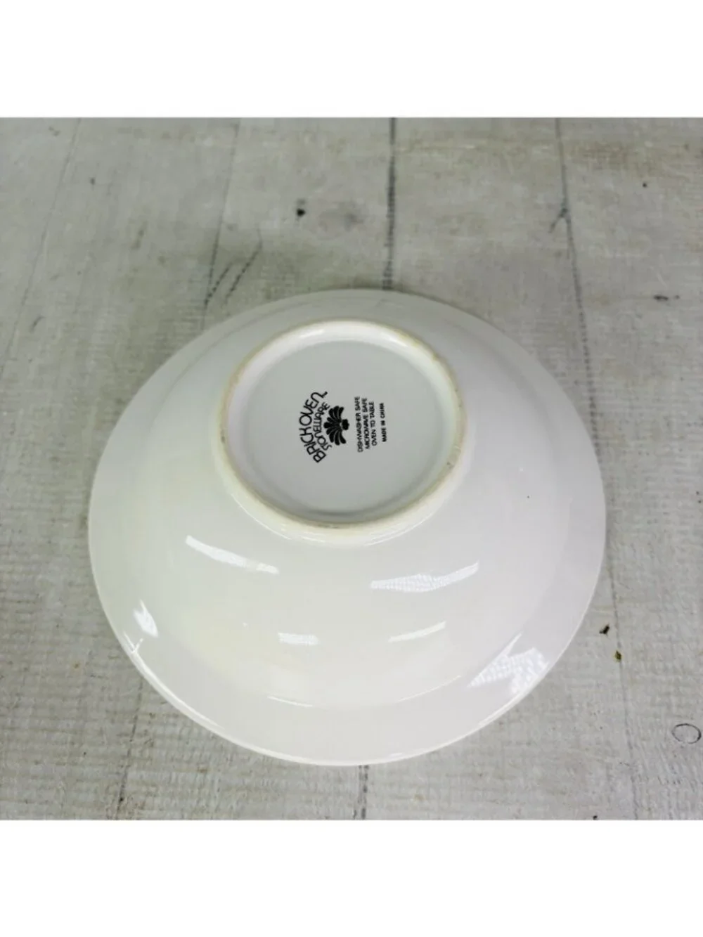 Brick Oven JARDIN BLEU White Blue Flower Stoneware  7 1/8